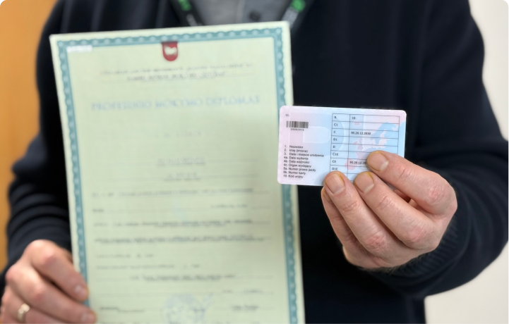 замена литовского  кода 95 на польский